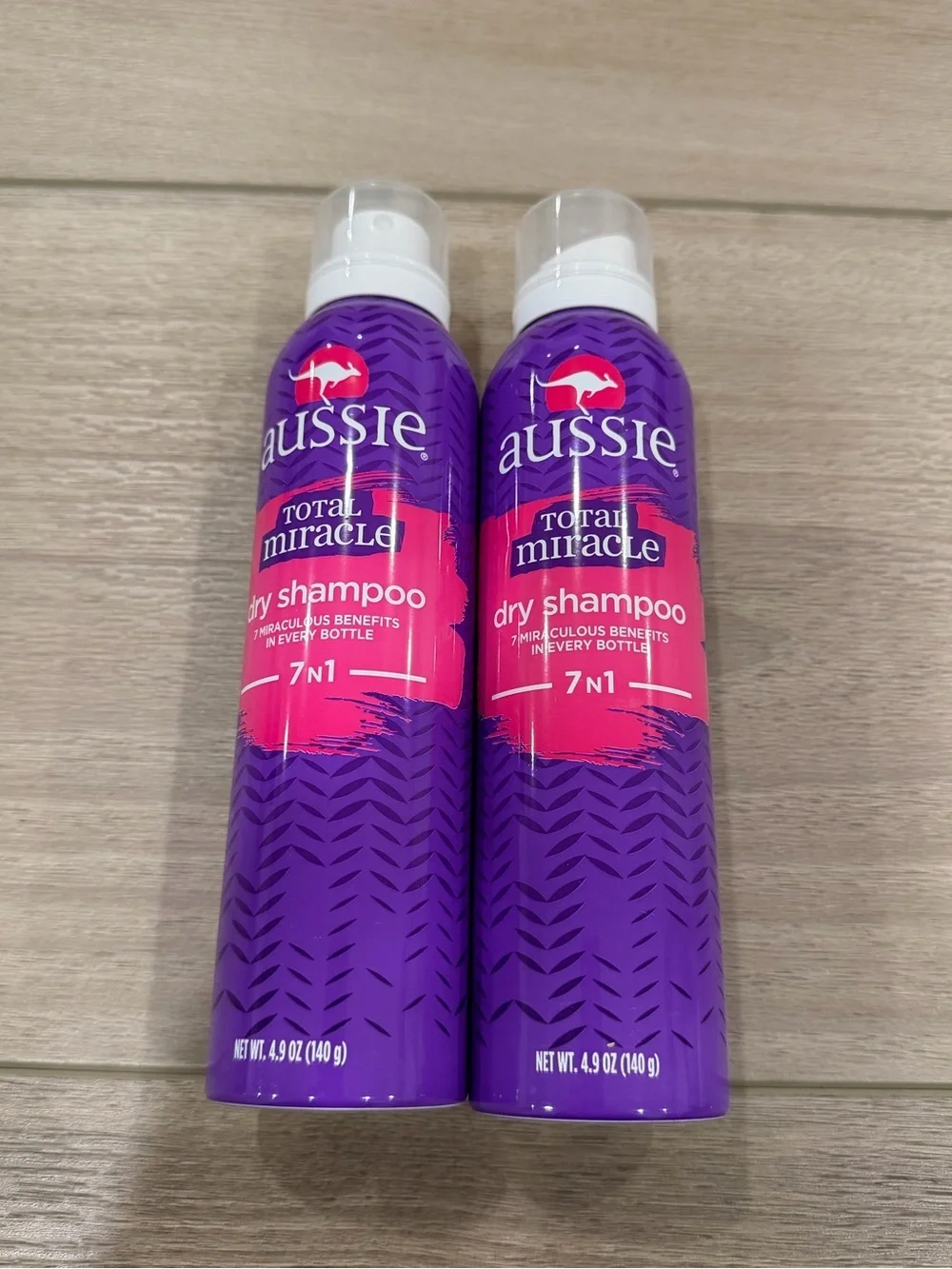 VERY RARE 2X Aussie Total Miracle Dry Shampoo 7-in-1 NEW 4.9 oz DISCONTINUED!
